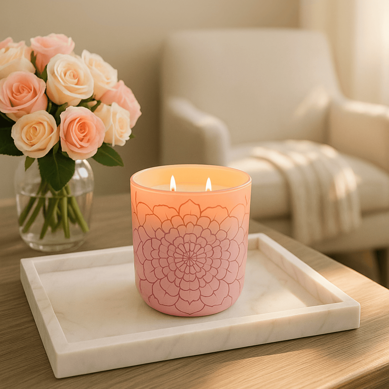 Fleur de Spring Candle, Vanilla Orchid - Casa Candle
