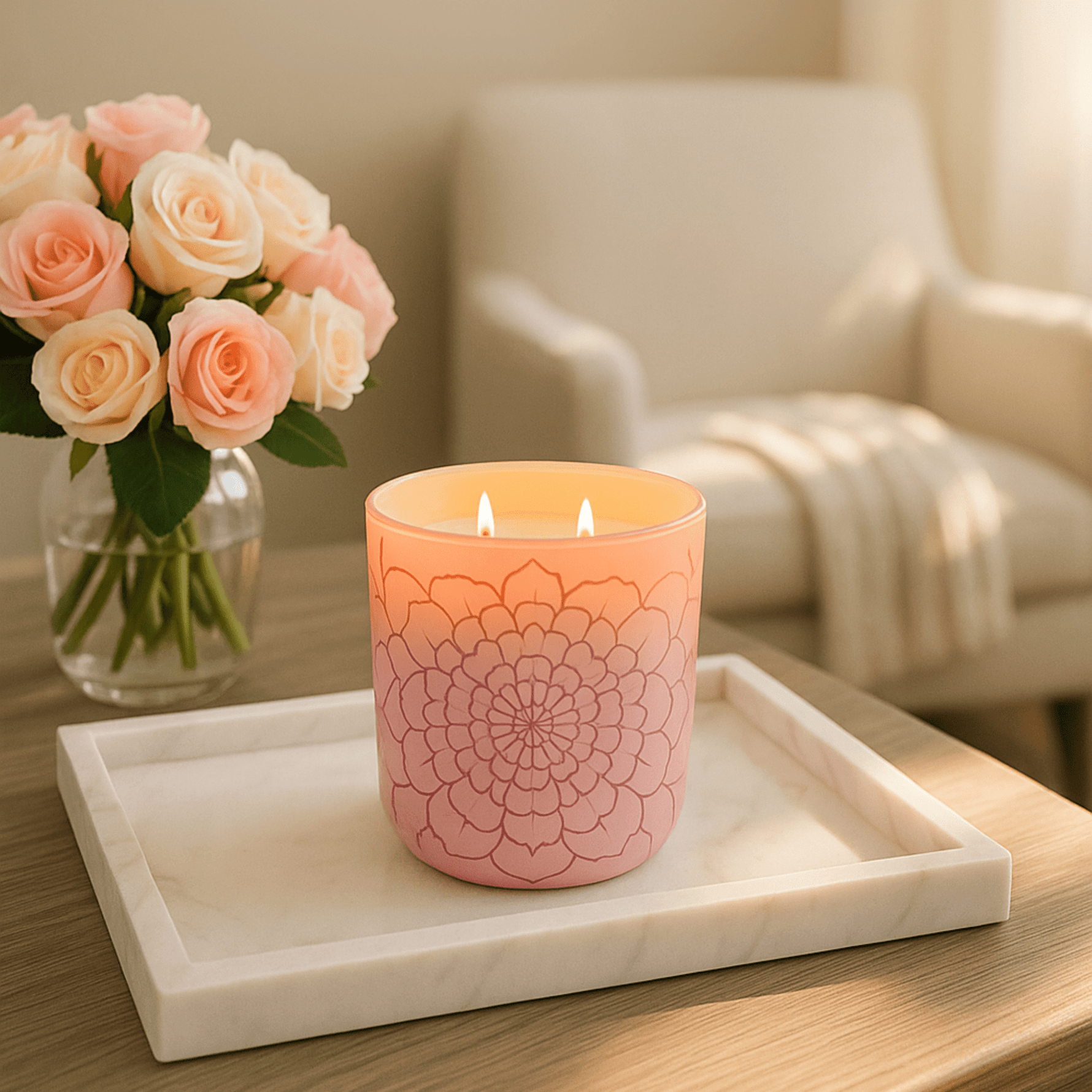Fleur de Spring Candle, Vanilla Orchid - Casa Candle