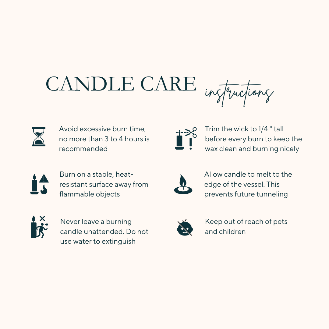 Peace of Mind Candle, Cashmere & Vanilla 5oz - CASA CANDLE