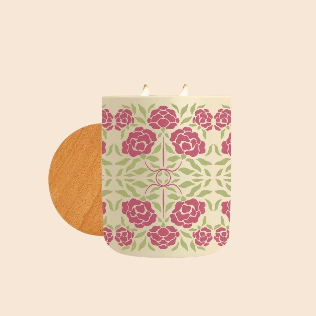 Petal Bloom Candle, Santal Coconut - CASA CANDLE CO.