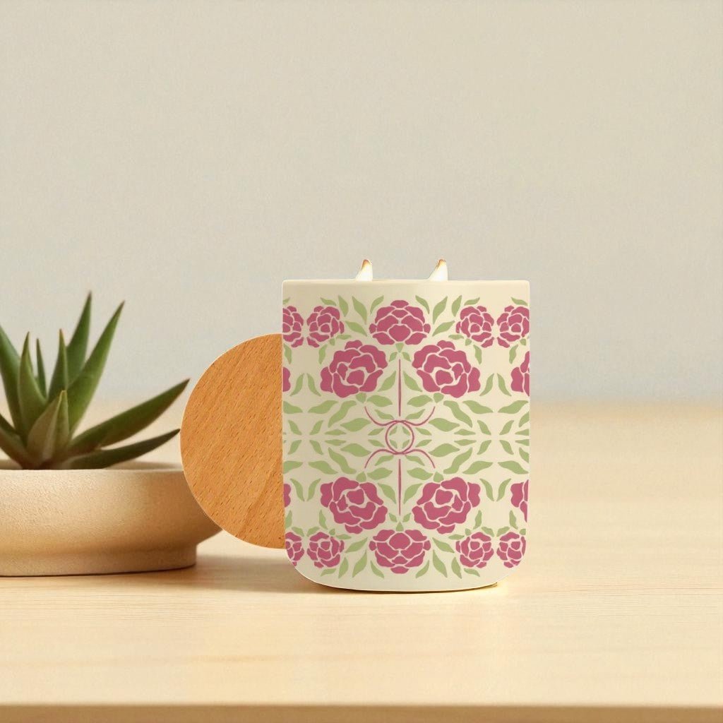 Petal Bloom Candle, Santal Coconut - CASA CANDLE CO.