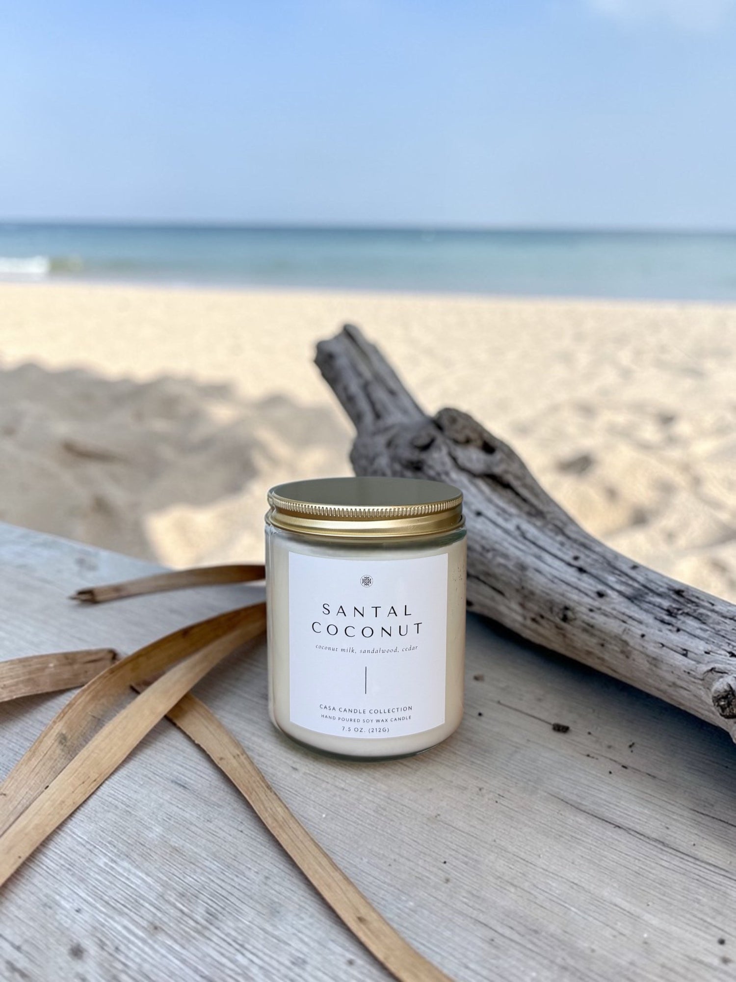 Santal Coconut, Jar Candle - Casa Candle